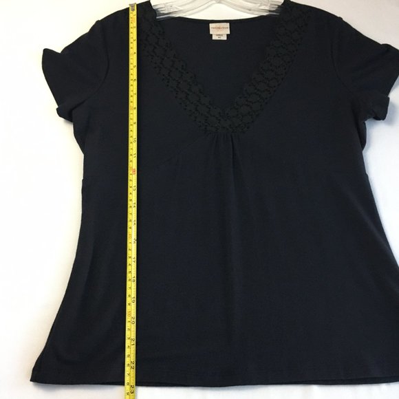 Covington Eyelet Lace Detail Pullover Top - Picture 10 of 10